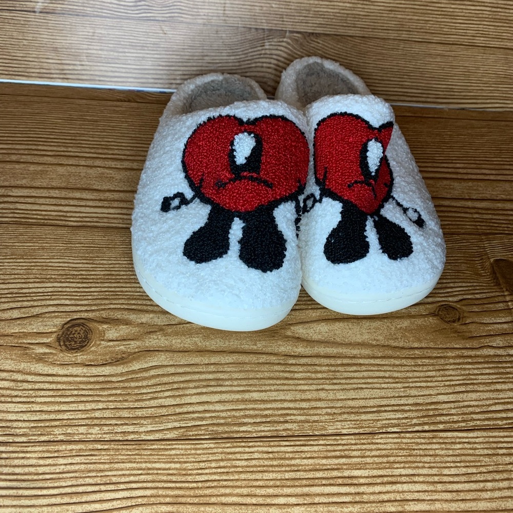 Sad heart slippers size 39-40